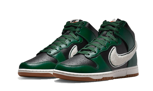 Nike Dunk High Chenille Swoosh Black Green - DR8805-001