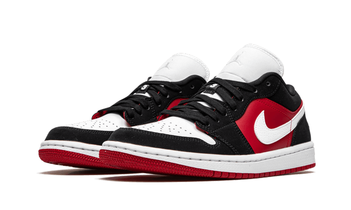 Air Jordan Air Jordan 1 Low Black White Gym Red - DC0774-016