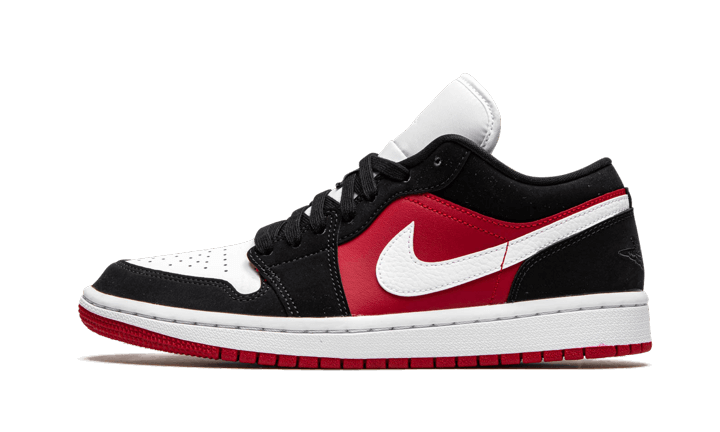 Air Jordan Air Jordan 1 Low Black White Gym Red - DC0774-016