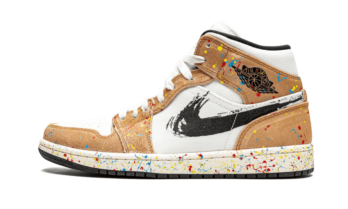 Air Jordan Air Jordan 1 Mid SE Brushstroke - DA8005-100 / DA8006-100