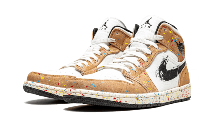 Air Jordan Air Jordan 1 Mid SE Brushstroke - DA8005-100 / DA8006-100