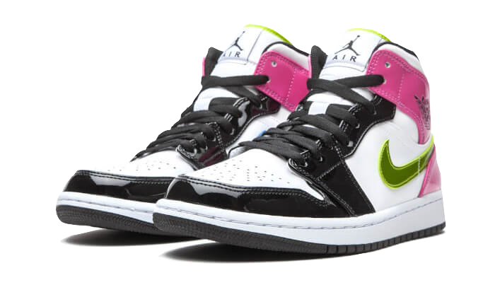 Air Jordan Air Jordan 1 Mid White Black Cyber Pink - CZ9834-100 / CZ9835-100