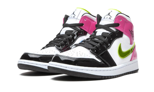 Air Jordan Air Jordan 1 Mid White Black Cyber Pink - CZ9834-100 / CZ9835-100