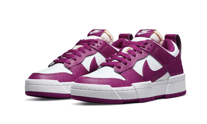 dunk low disrupt blanc violet