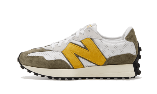 New Balance 327 White Yellow Olive - MS327PO
