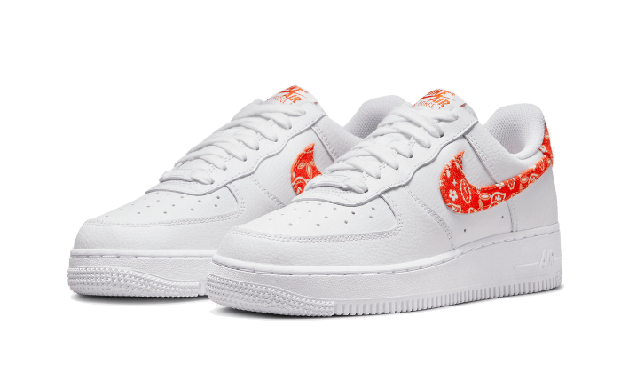 Nike Air Force 1 Low '07 Essential Orange Paisley – BLUEDROP Nike Air Force 1 Low '07 Essential Orange Paisley – BLUEDROP