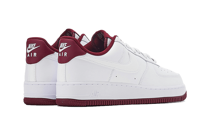 Nike air force 1 white bordeaux hotsell