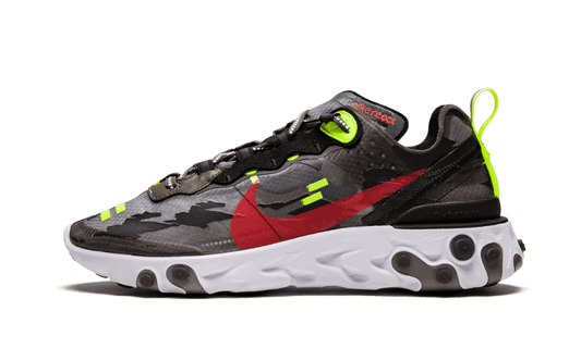 Nike React Element 87 Medium Olive Volt Crimson - CJ4988-200