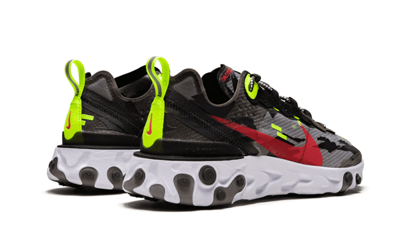 Nike React Element 87 Medium Olive Volt Crimson - CJ4988-200